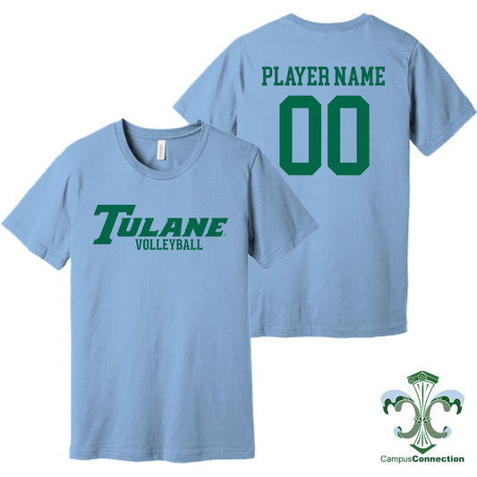 Tulane Volleyball NIL Player Wordmark Shirt