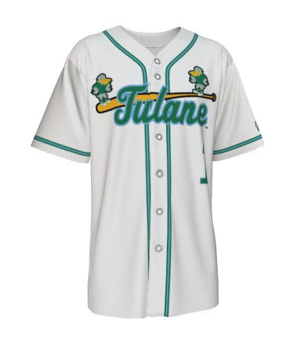 Tulane Player NIL Replica Baseball Jersey - 2025 White