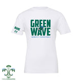 Green Wave Women's Basketball Cotton T-Shirt