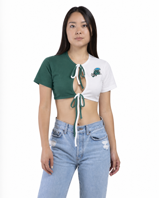Tulane Heartbreaker Crop Top