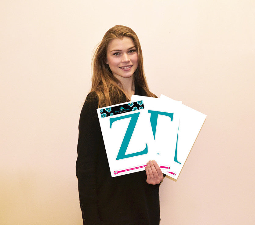 Zeta Tau Alpha <br> Jumbo Letter Decals