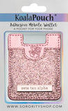 Zeta Tau Alpha Glitter Koala Pouch