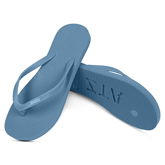 Zeta Tau Alpha Flip Flops, With Greek Letter Cutouts