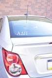 Alpha Delta Pi Car Decal Sticker- Greek Letters Design