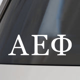 Alpha Epsilon Phi Car Decal Sticker- Greek Letters Design