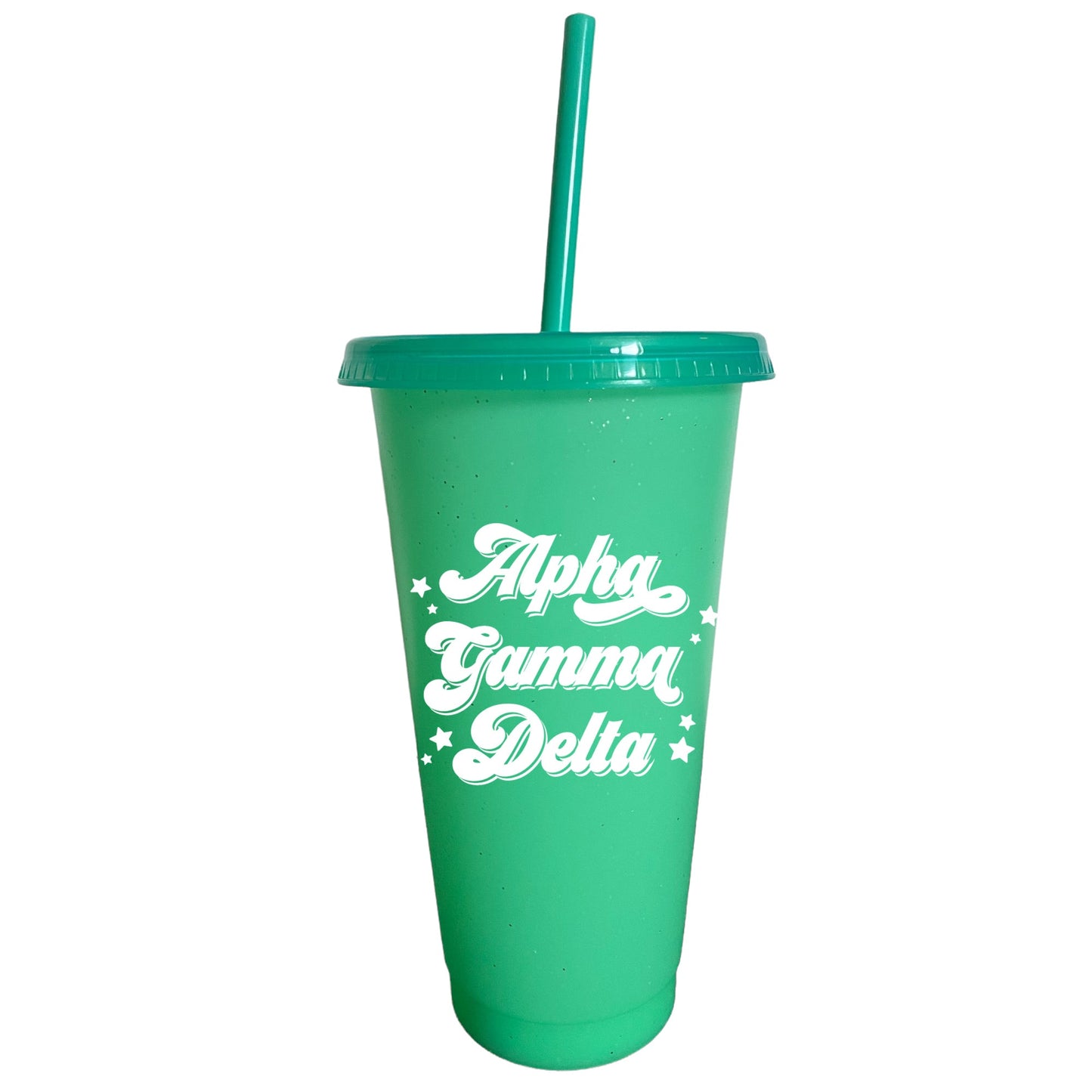 Alpha Gamma Delta Glitter Color Changing Cup 4-Pack