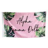 Alpha Gamma Delta Tropical Flag