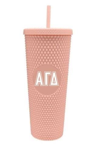 Alpha Gamma Delta Studded Tumbler