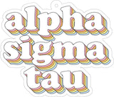 Alpha Sigma Tau Retro Air Freshener