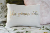 Alpha Gamma Delta Throw Pillow