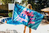 Alpha Sigma Tau Neon Palm Flag