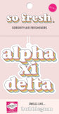 Alpha Xi Delta - Retro Air Freshener - Bubblegum Scented