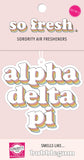 Alpha Delta Pi - Retro Air Freshener - Bubblegum Scented