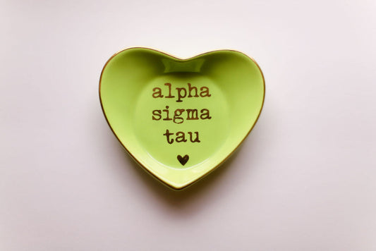 Alpha Sigma Tau Ceramic Ring Dish