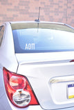 Alpha Omicron Pi Car Decal Sticker- Greek Letters Design