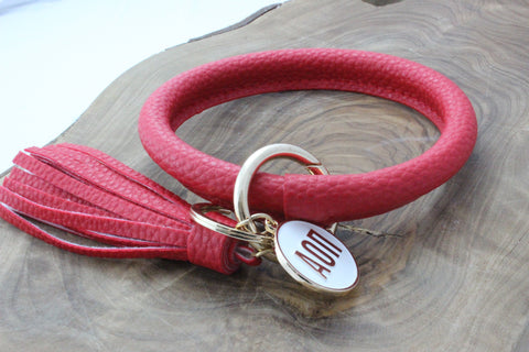 Alpha Omicron Pi Bangle Sorority Keychain