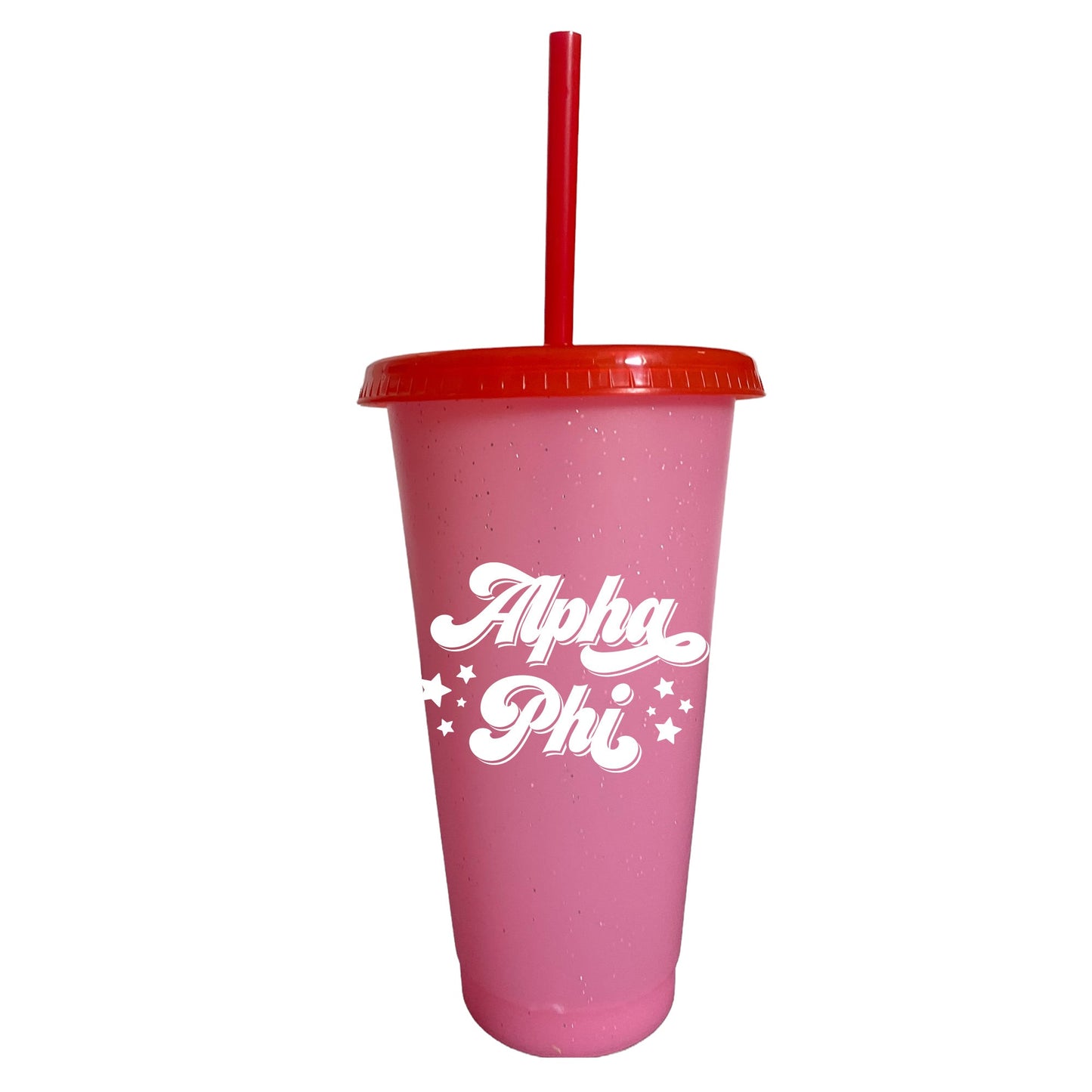 Alpha Phi Glitter Color Changing Cup 4-Pack