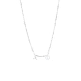 Alpha Phi Silver Greek Letters Necklace