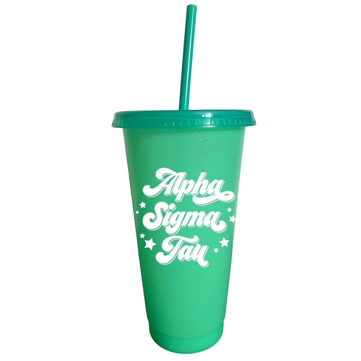 Alpha Sigma Tau Glitter Color Changing Cup 4-Pack