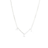 Alpha Sigma Tau Silver Greek Letters Necklace