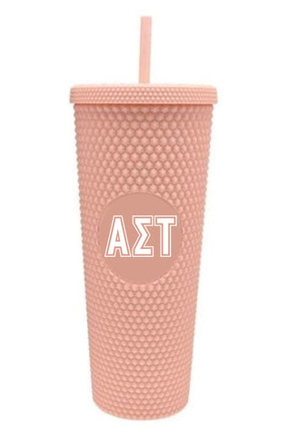 Alpha Sigma Tau Studded Tumbler