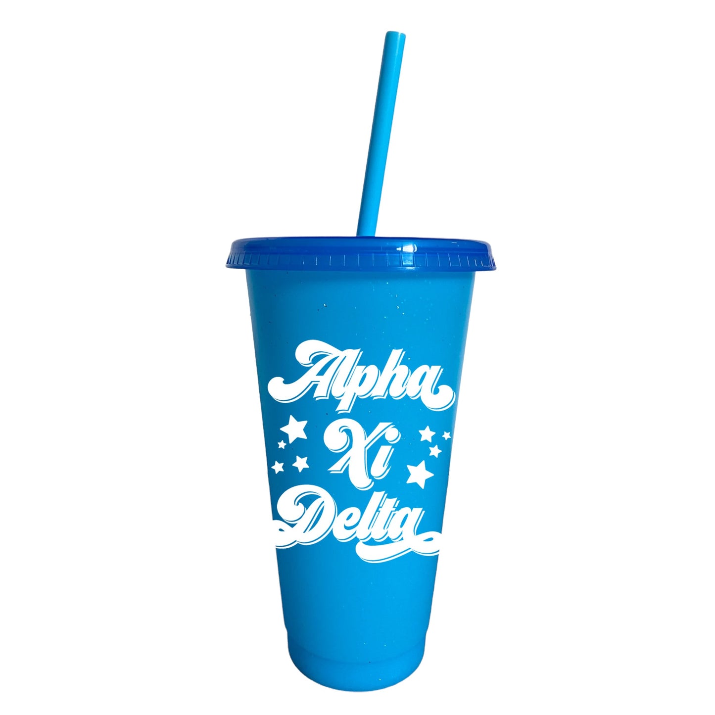 Alpha Xi Delta Glitter Color Changing Cup 4-Pack