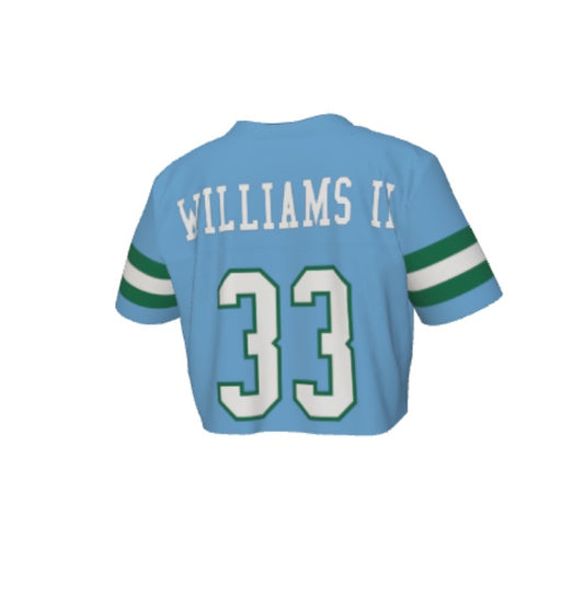 Tulane Player NIL Replica Football Crop Top - Blue
