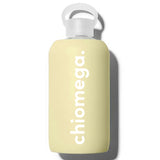 Chi Omega Glass Water Bottle with Silicone Sleeve