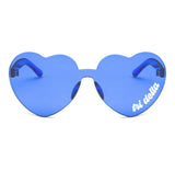 Delta Delta Delta Sunglasses — Heart Shaped Sunglasses Printed With DDD Logo