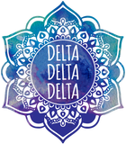 Delta Delta Delta Mandala Air Freshener