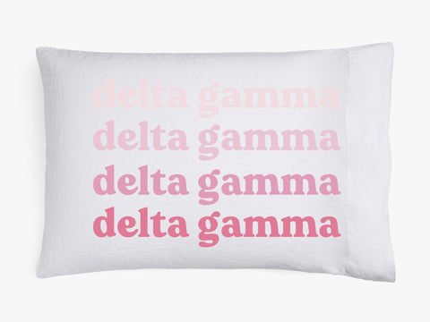 Delta Gamma Cotton Pillowcase