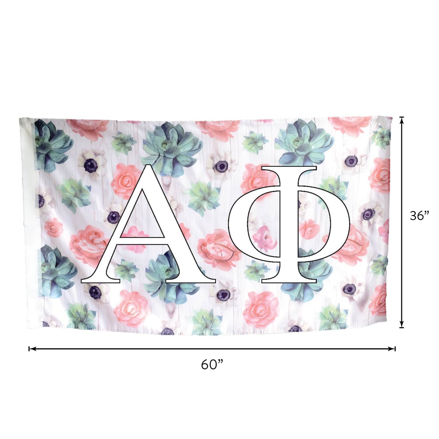 Alpha Chi Omega Succulent Flag