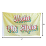 Chi Omega Retro Flag