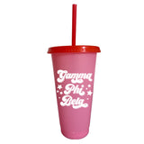 Gamma Phi Beta Glitter Color Changing Cup 4-Pack