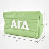 Alpha Epsilon Phi Makeup Bag - Puffer Style with Sorority Letters