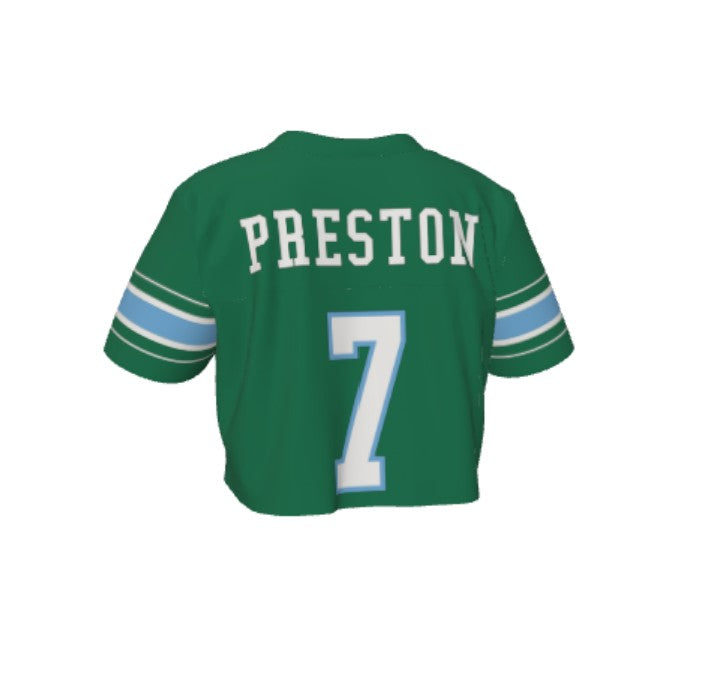 Tulane Player NIL Replica Football Crop Top - Green