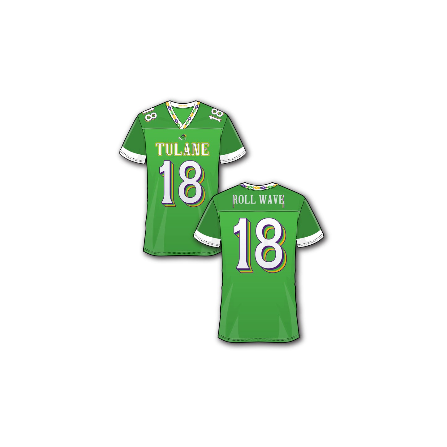 Tulane Football Madi Gras City Edition Replica Jersey