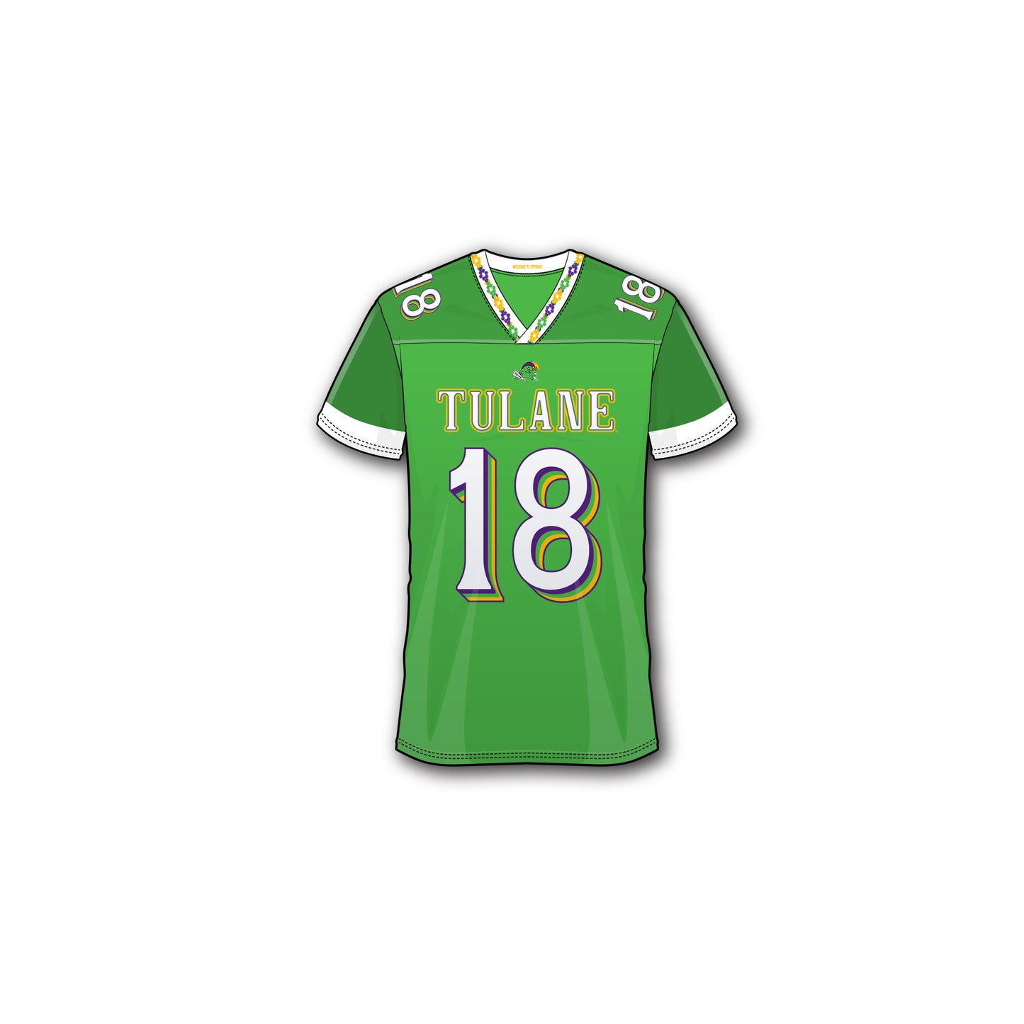 Tulane Football Madi Gras City Edition Replica Jersey