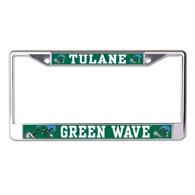 Tulane Angry Wave License Plate Frame