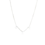 Phi Sigma Sigma Silver Greek Letters Necklace