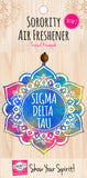 Sigma Delta Tau Mandala Air Freshener