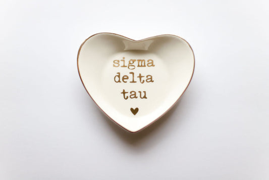 Sigma Delta Tau Ceramic Ring Dish