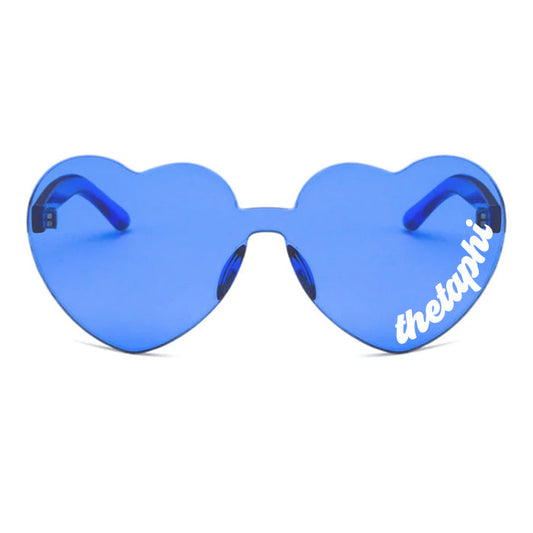 Theta Phi Alpha Sunglasses — Heart Shaped Sunglasses Printed With Sorority Logo