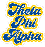 Theta Phi Alpha Retro Sorority Car Magnet Set of 2