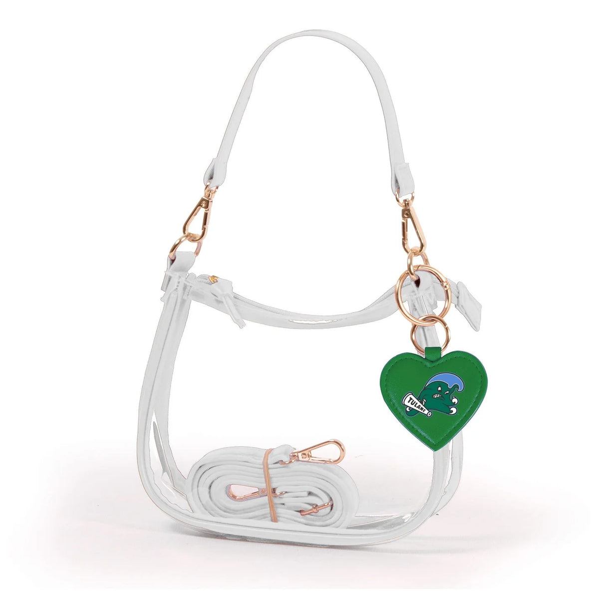 Clara Clear Stadium Purse w/ Angry Wave Charm