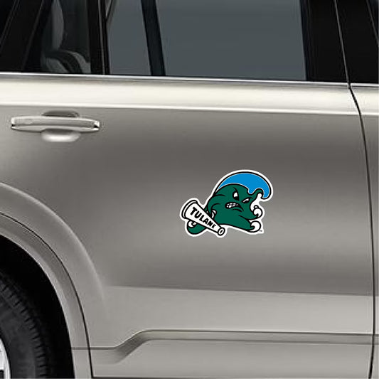Tulane Angry Wave Auto Magnet
