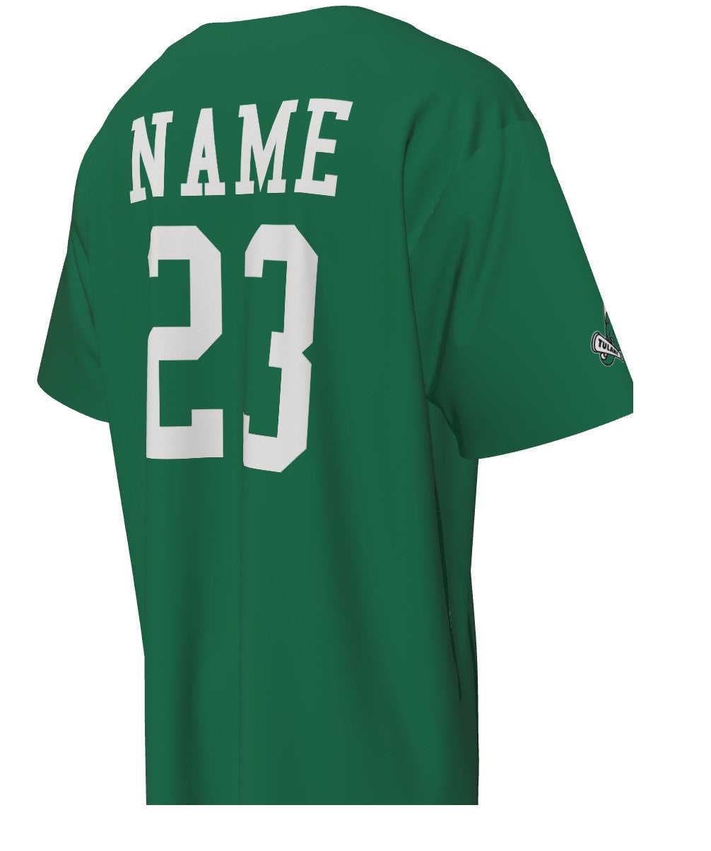 Tulane Replica Customizable Baseball Jersey - Green