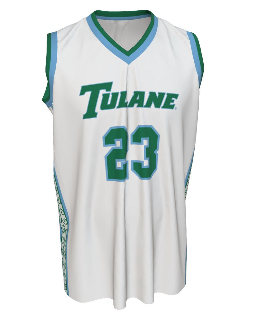 Tulane Replica Customizable Basketball Jersey - White
