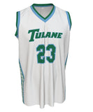 Tulane Replica Customizable Basketball Jersey - White