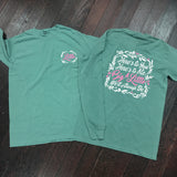 Big/Little Floral Sorority Comfort Colors Long Sleeve Shirt - Campus Connection - Campus Connection - 1